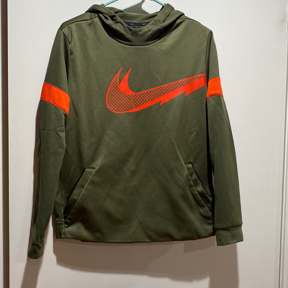 Green and orange Nike sweatshirt